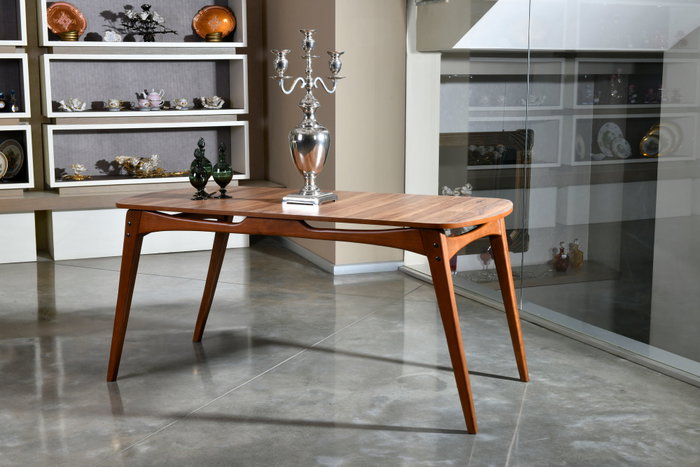 Hanah Home Mesa de Comedor Touch - Madera de Carpe, Nogal